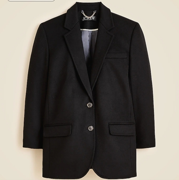 J. Crew Gamine Blazer/Coat in wool blend - black - Picture 6 of 16